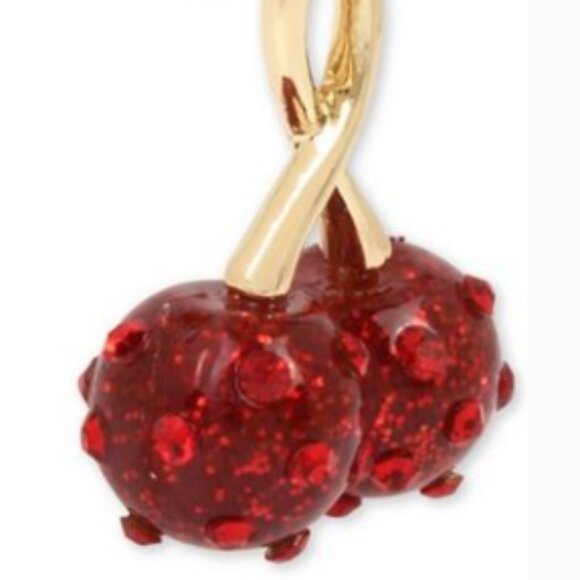 NWT Betsey Johnson Cherry Drop Earrings - Picture 6 of 6